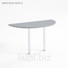 Брифинг-приставка П6.7, 1360х370х750 мм, серый