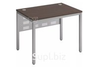 Стол прямой (экран - металл), цвет венге