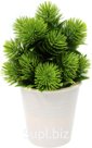 Decorative pine tree in a pot. Size: 110x110x160mm.