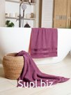 Полотенце махровое Safia Luxury 50*85 сливовый 2022-352