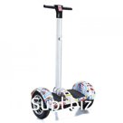 Гироскутер с ручкой Smart Balance А8 Белый Граффити