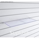Полка для экономпанелей, универсальная, 59*24 см, оргстекло 3 мм, цвет прозрачный