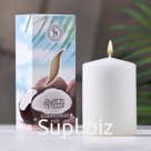 Свеча ароматическая «Кокосовый рай», 4×6 см, в коробке