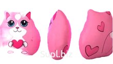 Pink cat with heart 20 cm Item: МТ30255_conclusion