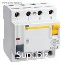 УЗО IEK, четырехполюсный, 40 A, 300 mA, тип AC, ВД1-63, MDV10-4-040-300