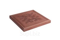 Плитка тротуарная квадрат Краковский" Красный