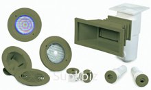 Донный слив, с боковым отверстием ?50мм или ?63мм, на клей, под пленку, цвет песочный