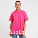 Футболка женская MINAKU OVERSIZE FIT: цвет фуксия, р-р 50