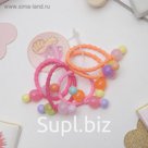 Резинка для волос "Магическая", 3 см, ягодки, (цена за 1 шт.), микс