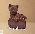 Шоколадная фигурка "Котёнок в сумочке", молочный шоколад