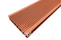 Террасная доска Deckron (Декрон) Classic, производство Россия, 153*28*4000мм, терракот, П7