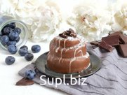 Пирожное Шоколадно-черничное. Вес 120 гр.
