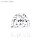 Шапочка с отворотом, рост 62 см