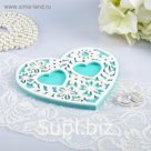 Подставка для колец "Ажур", тиффани, 14,5х13х0,8 см