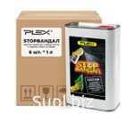 STOP ВАНДАЛ против надписей, следов скотча и черных полос от обуви PLEX 1л*6шт