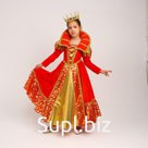 Карнавальный костюм"Королева"платье,корона,р-р40,р146-152