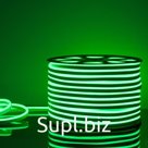 Гибкий неон Elektrostandard, IP67, 2835, 120 LED/м, 220В, односторонний, свечение зелёное