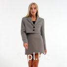 Пиджак женский укороченный MIST, размер 48, коричневый