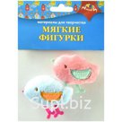 Материал декоративный Апплика "Фигурки мягкие. Птички", 2шт.