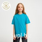 Футболка детская MINAKU:Basic line kids, цвет аквамарин, рост 146 см