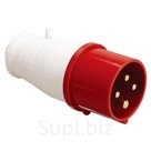 Вилка силовая 024 3P+PE IP44 32А, 380В~ 32А, 380В~