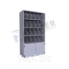 Шкаф для 48 противогазов ХПГ-48-600 без двери "Партнер"