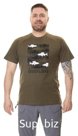 Футболка GRAYLING Fishes (Фишс) (хлопок, хаки) GTS-05KH