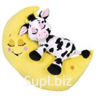 Игрушка мягкая интерактивная Lullabrites Зверюшки-баюшки «Корова», ночник, музыкальная, светящаяся