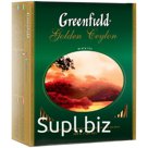 Чай Greenfield "Golden Ceylon", черный, 100 фольг. пакетиков по 2г