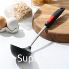 Половник Доляна «Чили», 34 см, 100 мл, цвет чёрно-красный