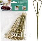 Bamboo skewers for canapés, Heart-shaped knots, 25 pcs. Size: 12 cm.