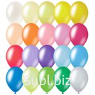 Воздушные шары, 100шт., М12/30см, MESHU, металлик, 20 цветов ассорти