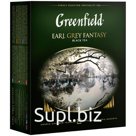 Чай Greenfield "Earl Grey", черный с бергамотом, 100 фольг. пакетиков по 2г