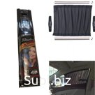 Шторки автомобильные солнцезащитные на боковые стекла 42-48см x 60см, 2шт. (мелкая сетка)