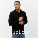 Джемпер поло мужской MINAKU: Knitwear collection, размер 48, чёрный