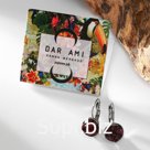 Серьги крошка "Гранат", цвет бордовый в серебре