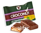 Конфета " CROCONUT" фисташка (молочная тянучка с крекером и ароматом фисташки) 2,2кг ф/п NEW!!!