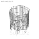 Корзина разборная, шестигранная, 71*64*80 см, цвет хром