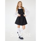 Сарафан школьный для девочки Batik «Дарина», рост 146 см, цвет чёрный