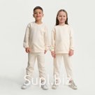 Костюм детский (свитшот, брюки) KAFTAN Basic line, размер 28 (86-92 см), бежевый