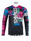 STARKS Джерси Base Cross KIDS Розовый/Бирюза (M/24)
