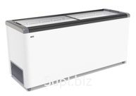 Ларь морозильный GELLAR FG 700 C прямое стекло (серый)
