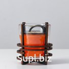 Ароматическая свеча в стекле с декором RIPE ORANGE, 10х9,5 см, 150 гр