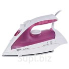 Утюг BRAUN TS320С, 2000 Вт, керамическое покрытие, самоочистка, антикапля, белый/фиолетовый