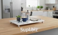 Marble tray with legs