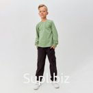 Брюки для мальчика MINAKU: Casual collection цвет коричневый, рост 140