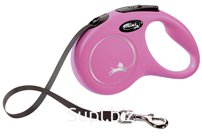 Поводок-рулетка Flexi New Classic tape S 5m 15 kg pink