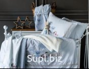 Комплект Детского Постельного белья ""PUPILLA"" Baby Bamboo 8 пред.  Размер вязанный плед 90х120 пододеяльник 100х150 простынь  120х180  наволочка 2 - 35х45   …