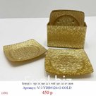 Блюдца акриловые для чайных пакетиков (х96) GOLD