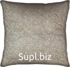 Decorative pillow 45x45 cm Leaves, jacquard Color: beige-brown